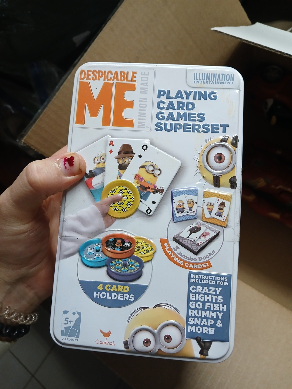 Despicable Me Minion Playing Card Games Superset - White/Yellow